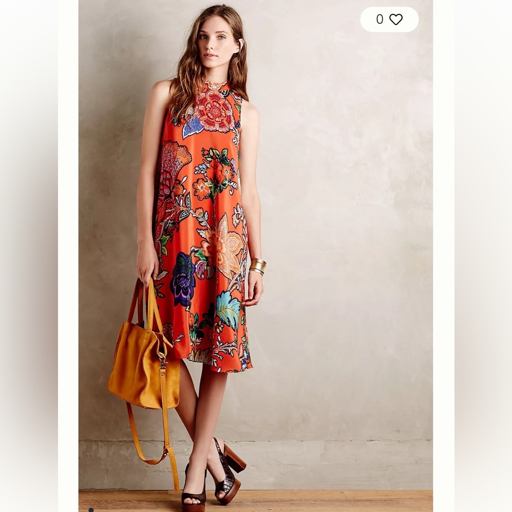 Anthropologie  swing dress size L